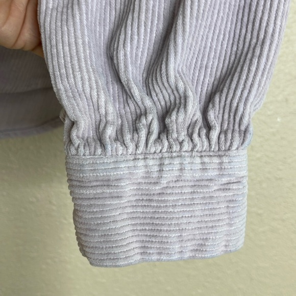 Double Zero Women’s Oversized Corduroy Button-Up Shacket – Lavender Sz S/M - Picture 5 of 12